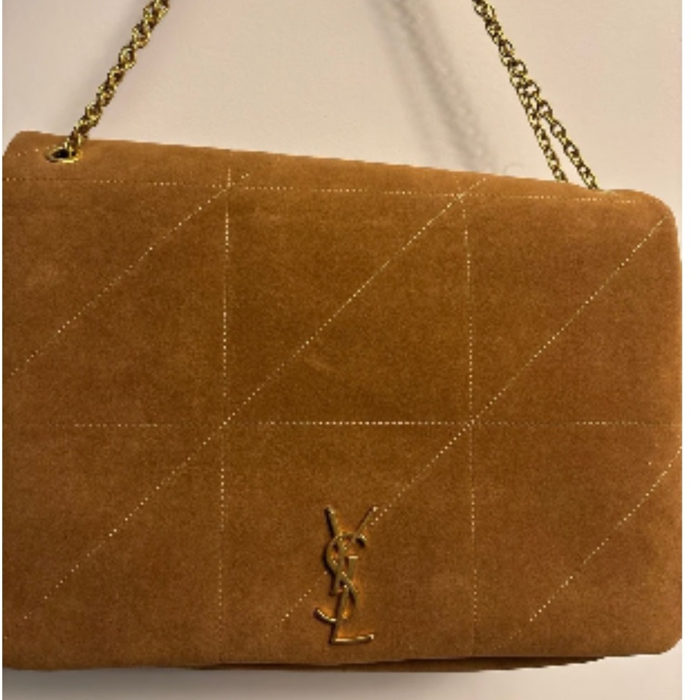 Yves Saint Laurent Large Jamie - Tan Gold Quilted Shoulder Bag